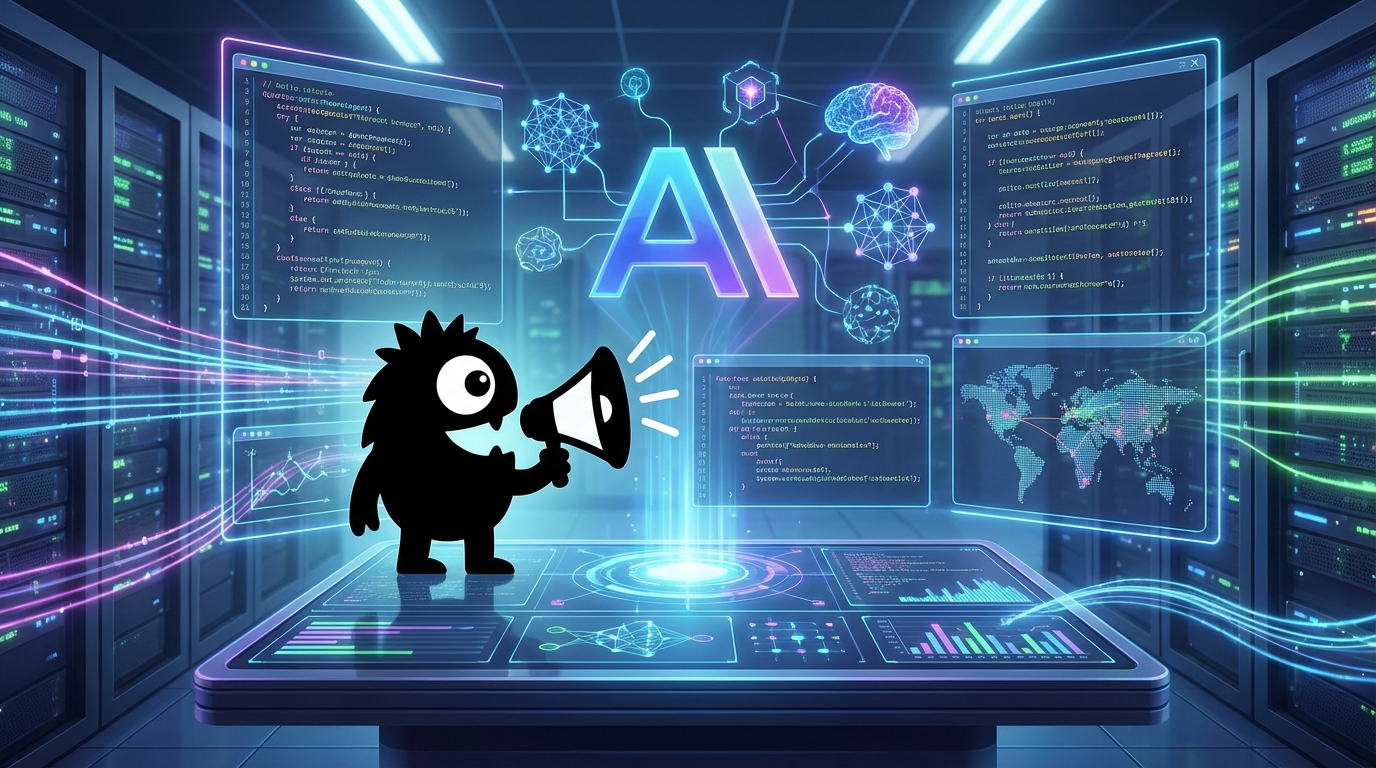AdTools Monster Mascot presenting AI news: Anthropic Unveils Claude Opus 4.6 with Agent Teams