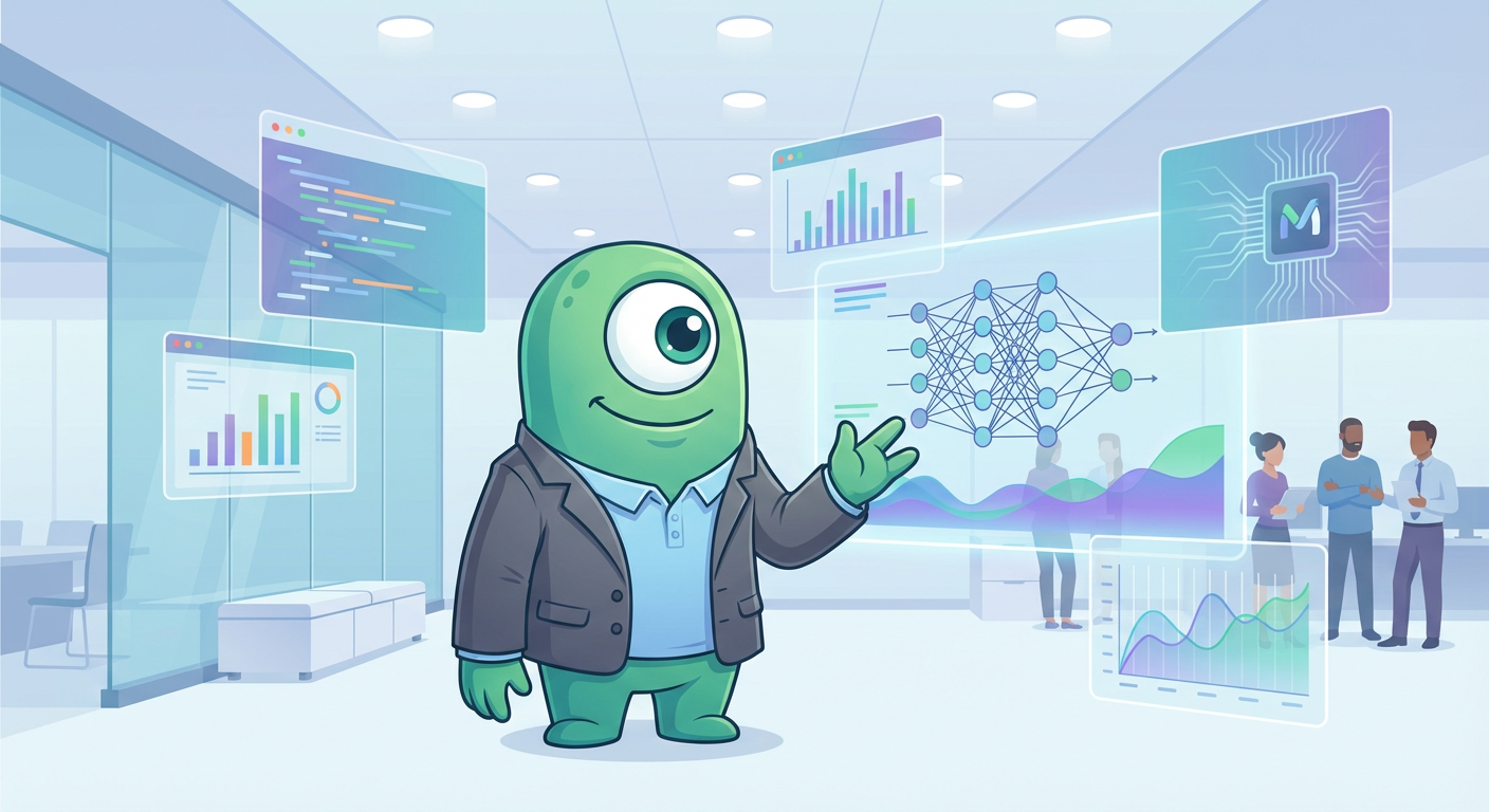 AdTools Monster Mascot presenting AI news: Marvell Technology: Marvell Snaps Up Celestial AI for $3.25B
