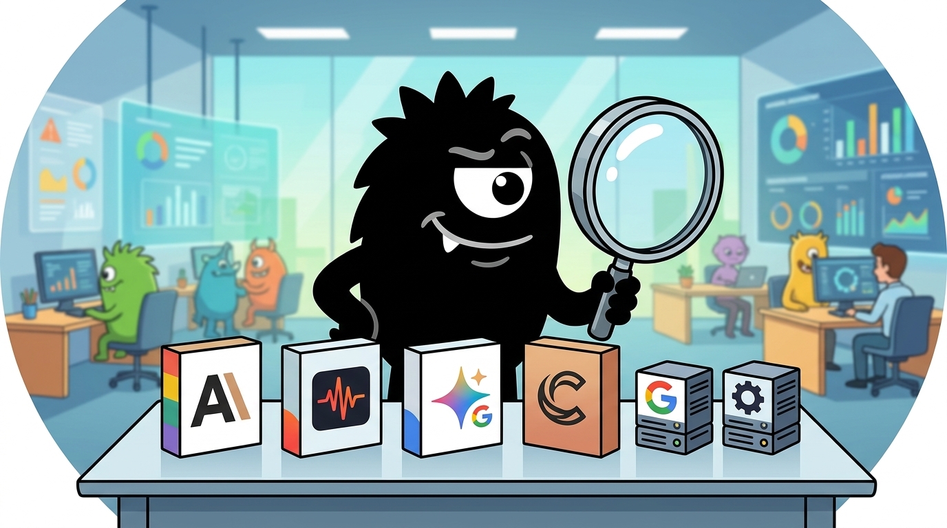 AdTools Monster Mascot reviewing products: Anthropic vs Groq vs Google Gemini: Which Is Best for Develo