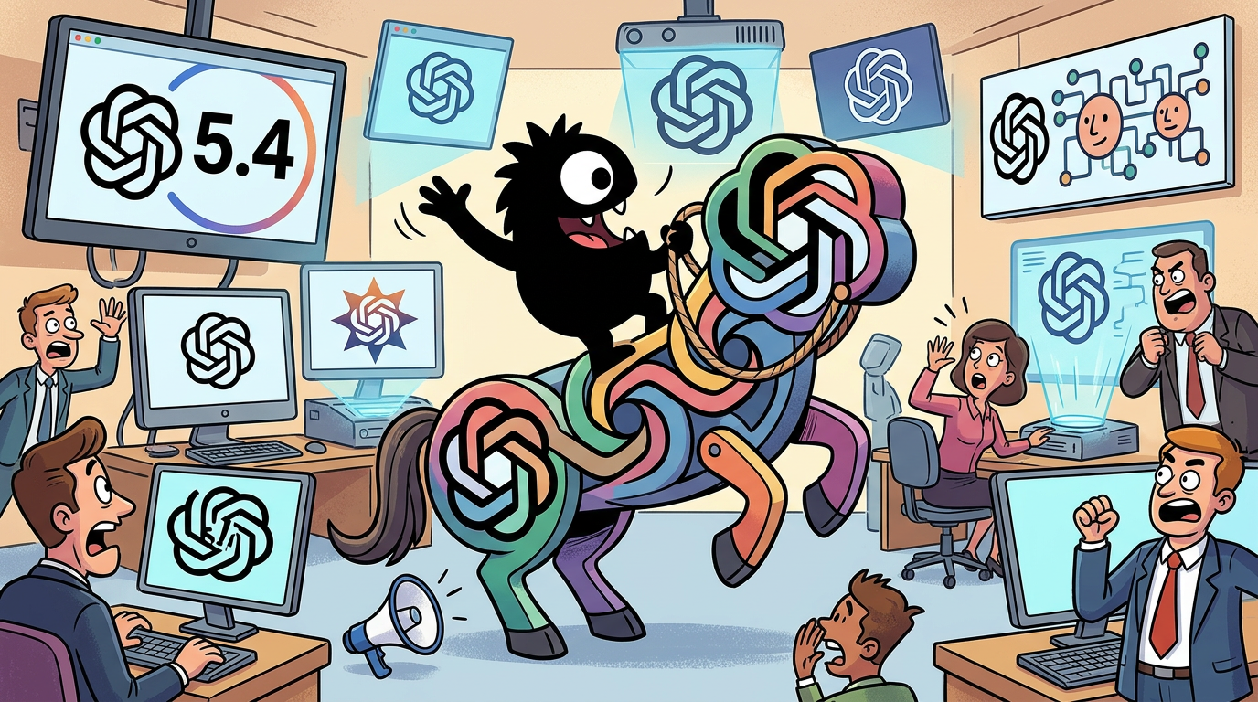 AdTools Monster Mascot reviewing products: ChatGPT 5.4 and 5.4 Pro: Everything New in OpenAI's Latest M