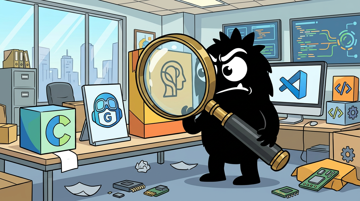 AdTools Monster Mascot reviewing products: Claude Code vs GitHub Copilot: Which Is Best for Developer P