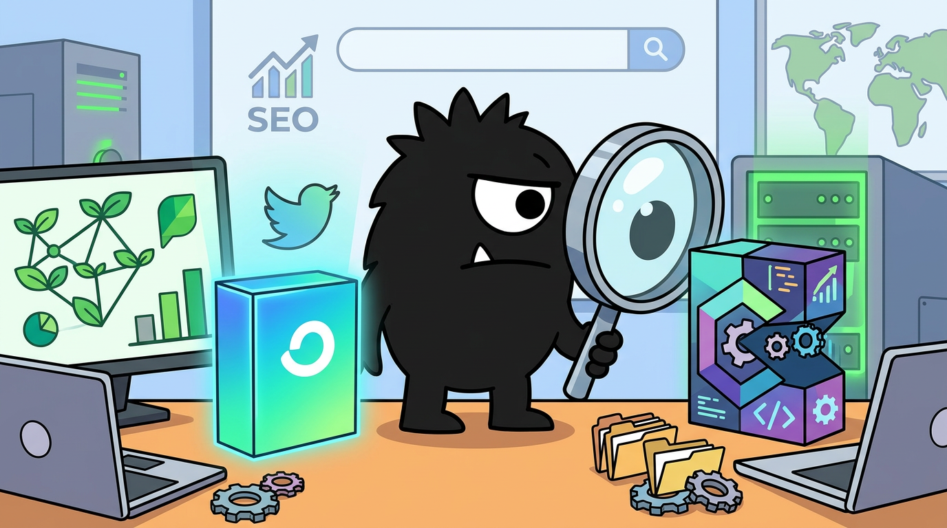 AdTools Monster Mascot reviewing products: ConvertKit vs Sprout Social: Which Is Best for SEO and Conte