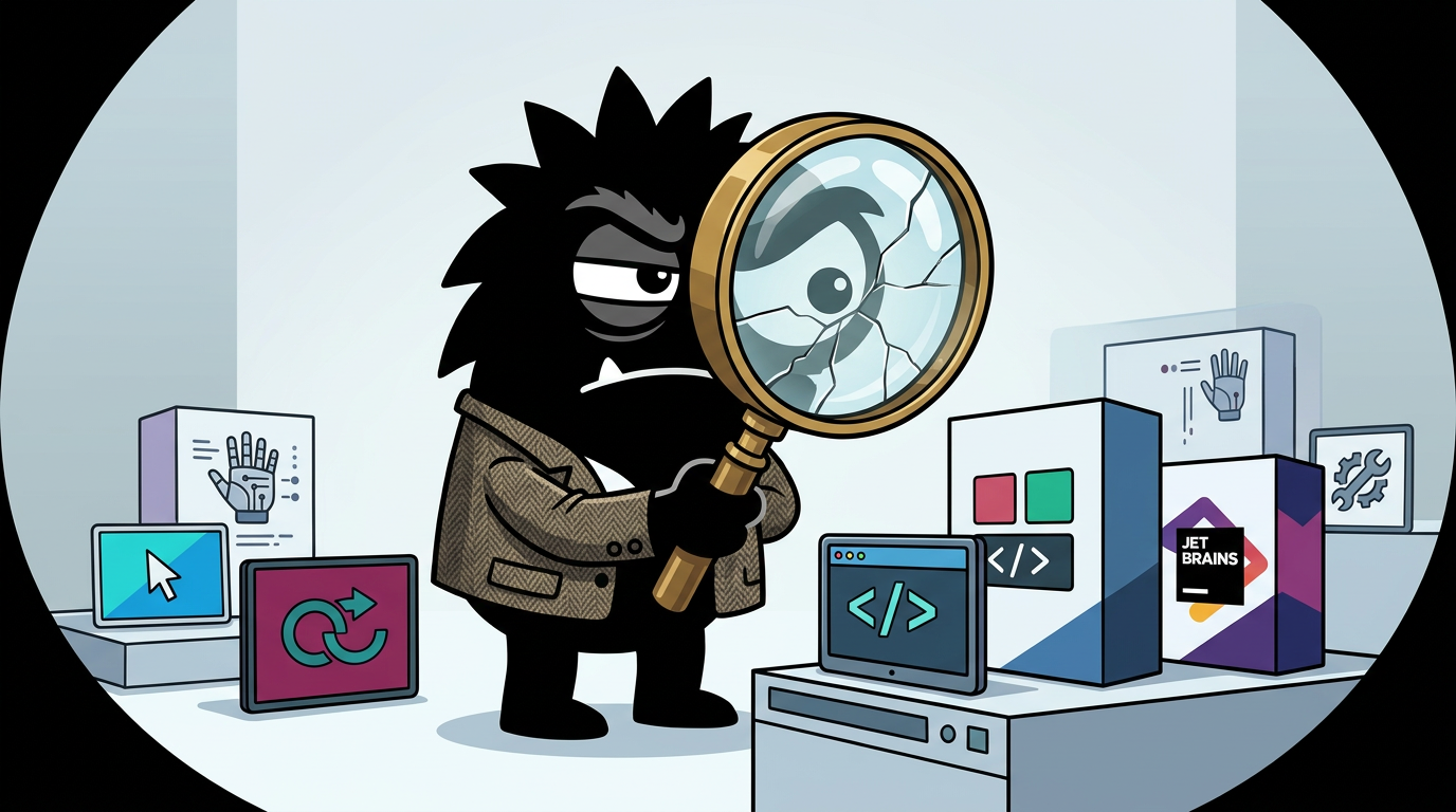 AdTools Monster Mascot reviewing products: Cursor vs Continue.dev: Which Is Best for Developer Producti