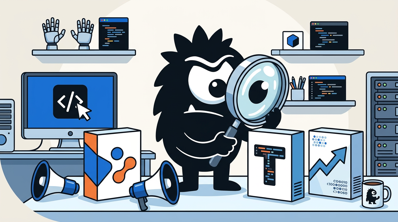 AdTools Monster Mascot reviewing products: Cursor vs Replit vs Tabnine: Which Is Best for Building SaaS