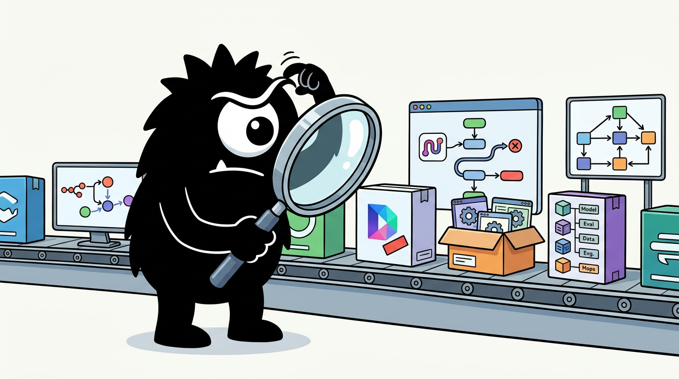 AdTools Monster Mascot reviewing products: Dify vs n8n vs Flowise: Which Is Best for Enterprise Softwar