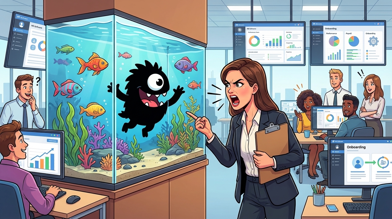AdTools Monster Mascot: GoCo vs Zoho People vs Paycom vs Paycor: hr-software Buyer's