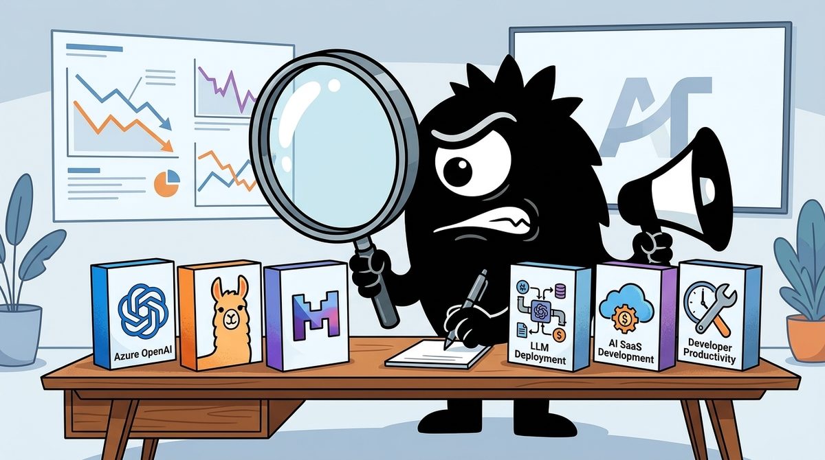 AdTools Monster Mascot reviewing products: Llama vs Azure OpenAI vs Mistral: Which Is Best for Building