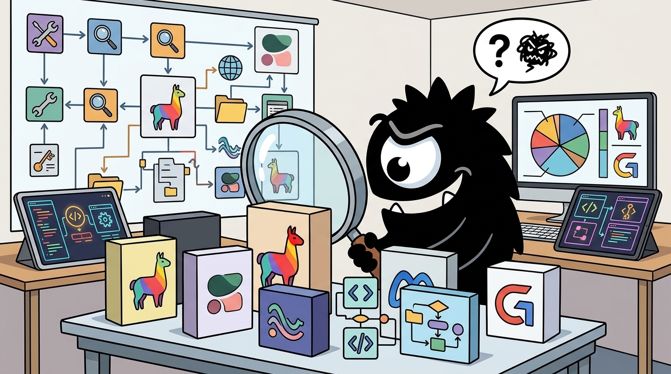AdTools Monster Mascot reviewing products: Meta Llama vs Groq vs Cohere: Which Is Best for Code Review 