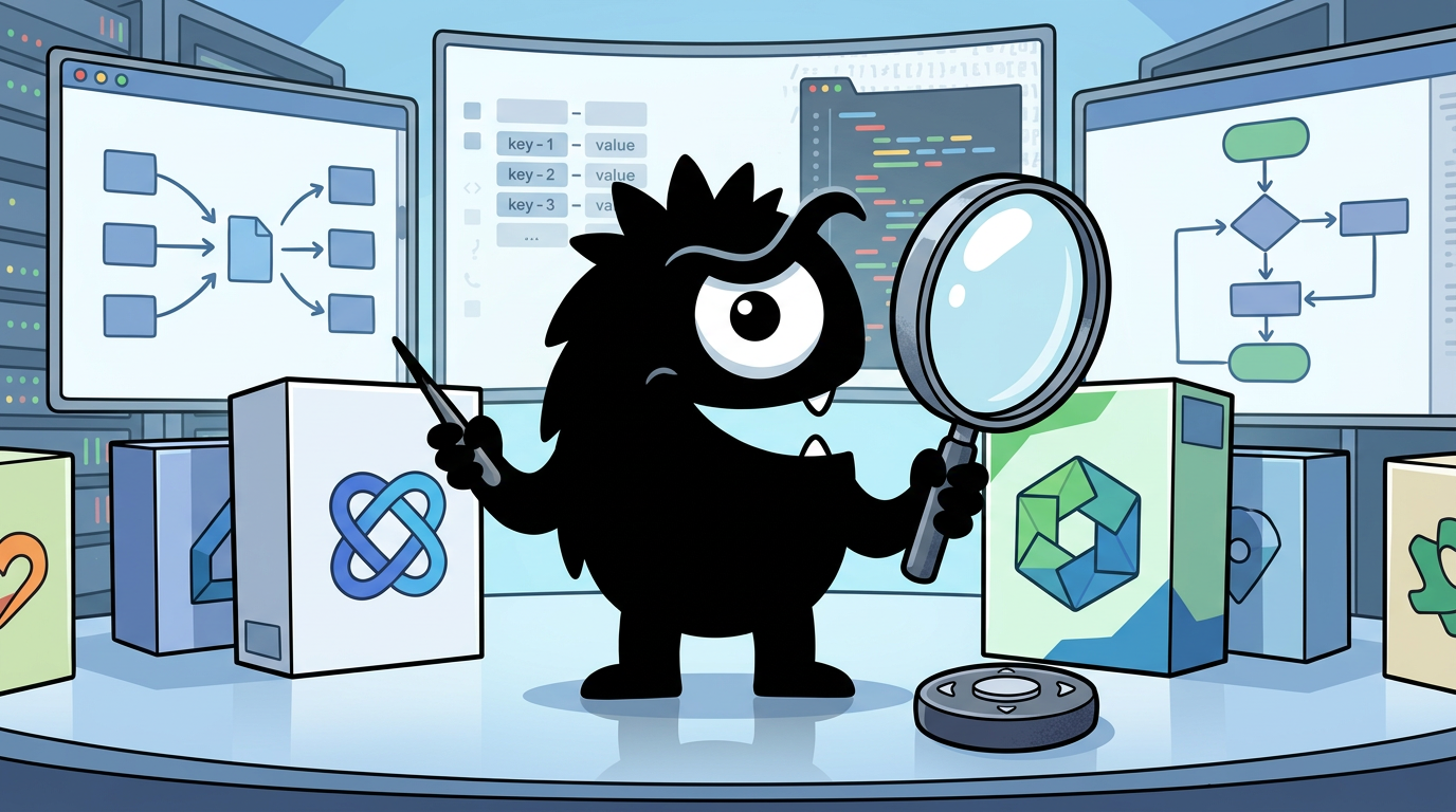 AdTools Monster Mascot reviewing products: OpenAI Assistants API vs Dify vs Flowise: Which Is Best for