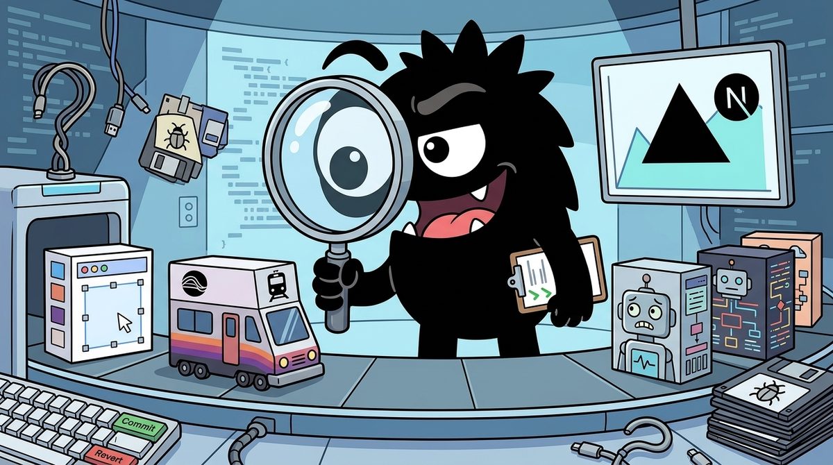 AdTools Monster Mascot reviewing products: Railway vs Vercel vs Plasmic: Which Is Best for Startup Foun