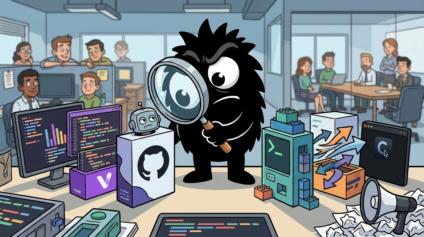 AdTools Monster Mascot reviewing products: The Best AI-Assisted Software Development Tools in 2026: An