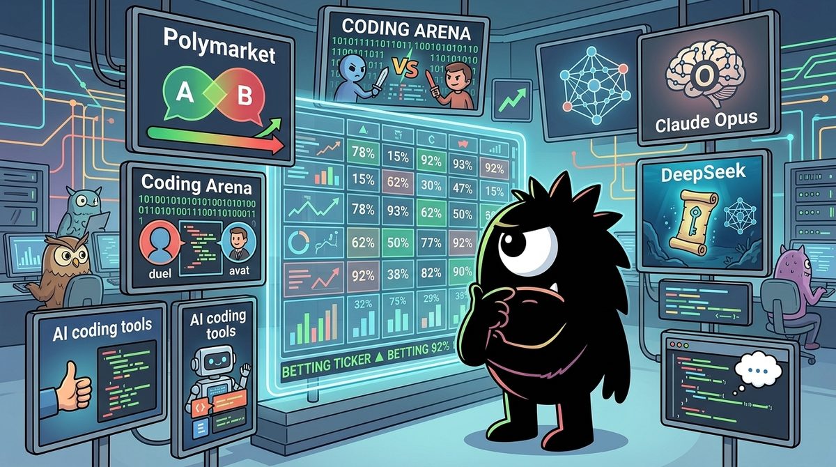 The Best AI Coding Bets in 2026: What Polymarket's Coding Arena Odds Reveal