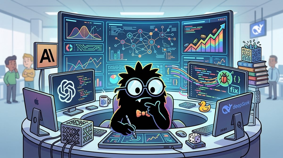 AdTools Monster Mascot reviewing products: The Best AI Model in 2026: What an $864K Prediction Market R
