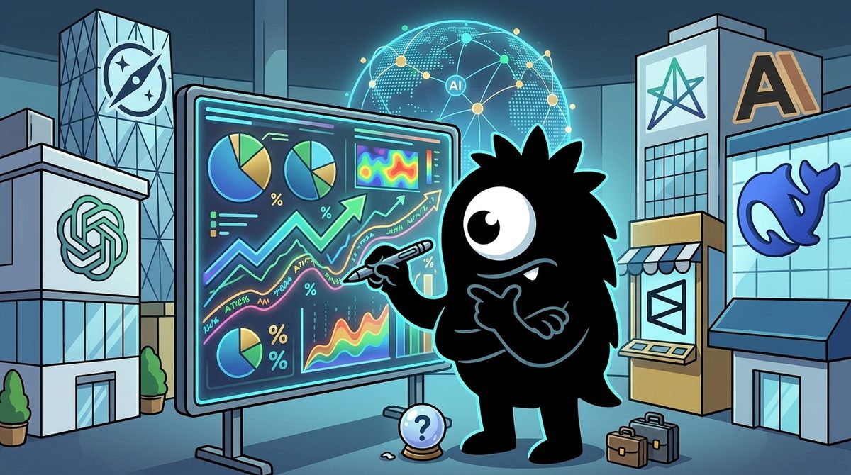 AdTools Monster Mascot reviewing products: Traders Are Betting on Anthropic: What Polymarket's $1.2M 'B