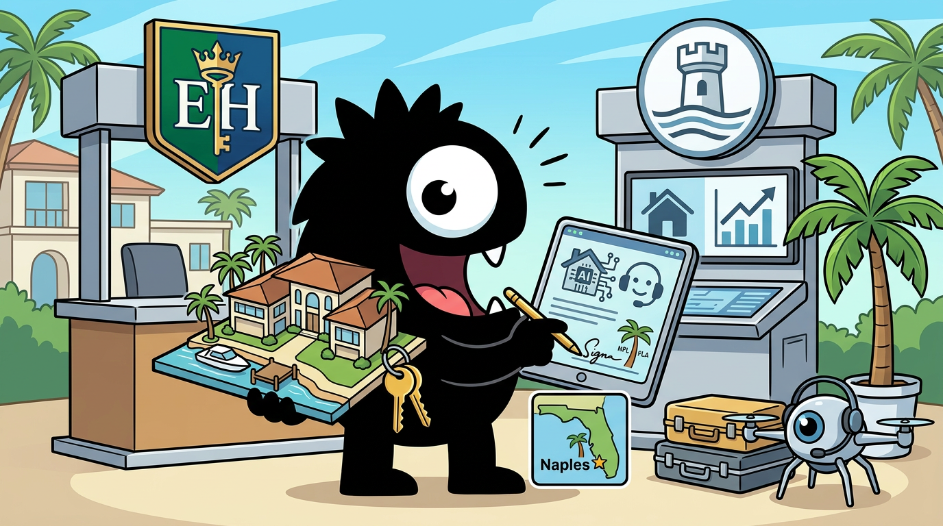 AdTools Monster Mascot reviewing products: What Is Elizabeth Hoffmann’s AI-Driven Real Estate Approach?