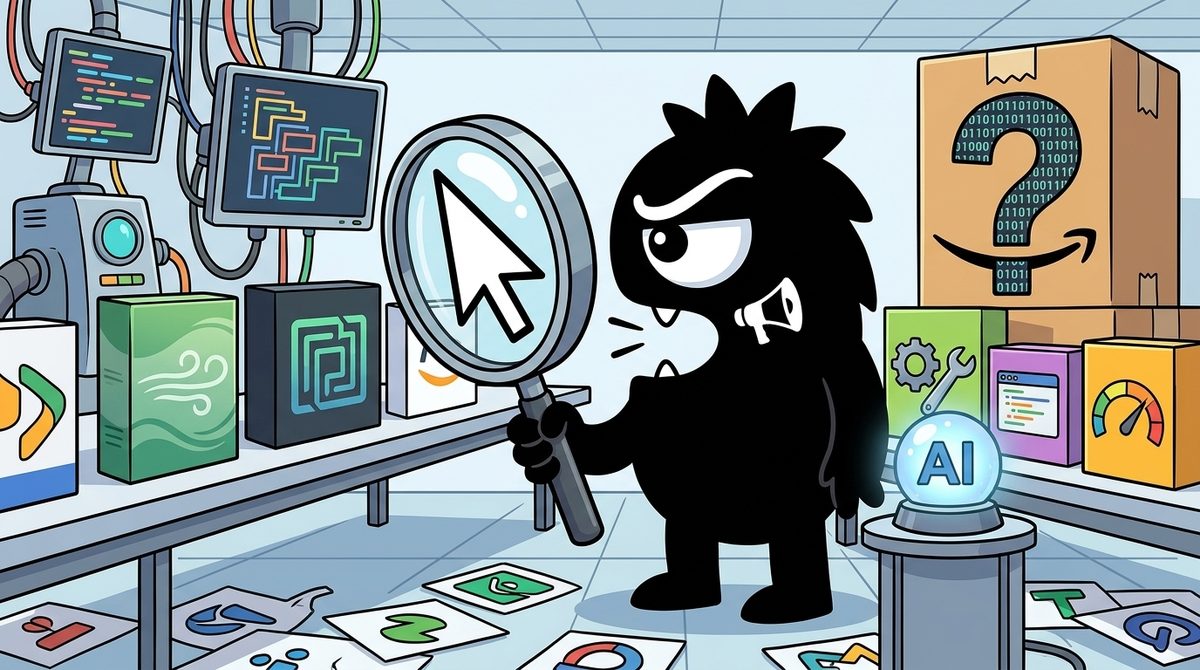 AdTools Monster Mascot reviewing products: Windsurf vs Codeium vs Amazon Q Developer: Which Is Best for