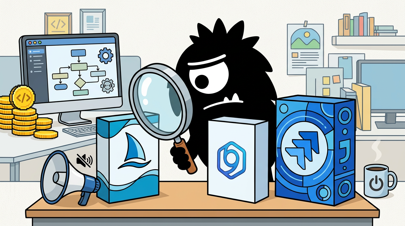 AdTools Monster Mascot reviewing products: Windsurf vs Tabnine: Which Is Best for Customer Support Auto